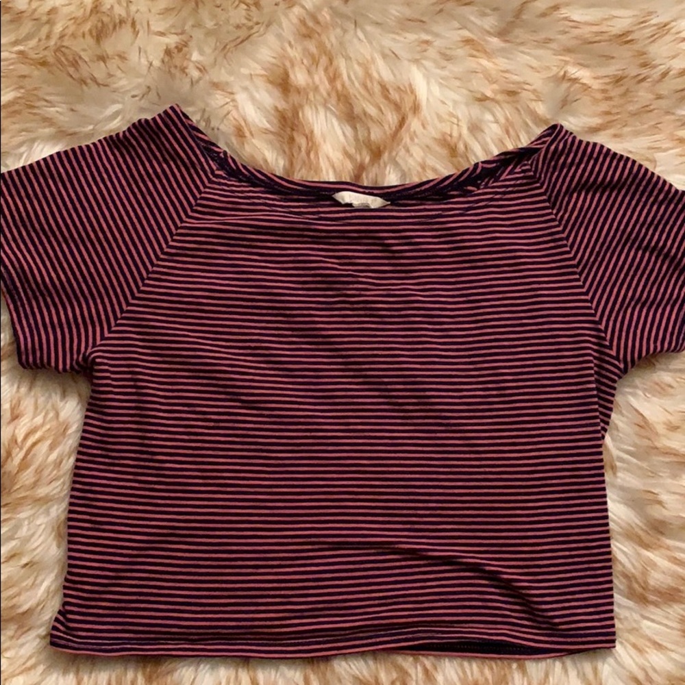 Forever 21 Striped Crop Top